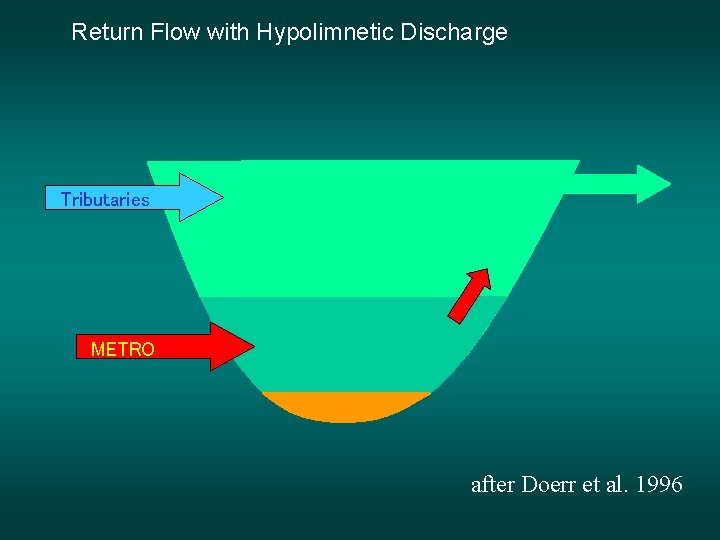 Return Flow with Hypolimnetic Discharge Tributaries METRO after Doerr et al. 1996 Return Flow with Hypolimnetic Discharge Tributaries METRO after Doerr et al. 1996