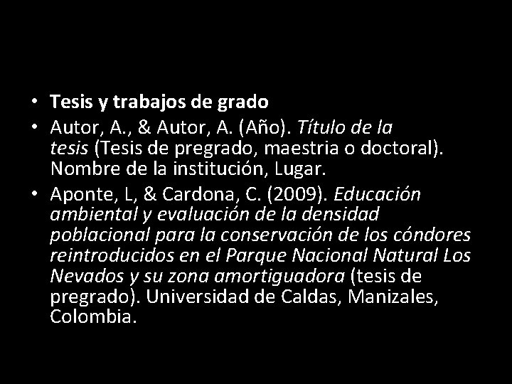  • Tesis y trabajos de grado • Autor, A. , & Autor, A.