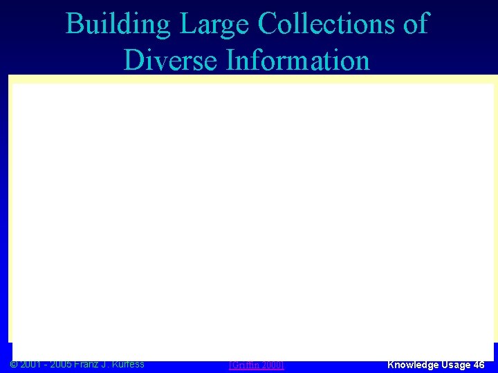 Building Large Collections of Diverse Information UC Berkeley Digital Library Testbed © 2001 -