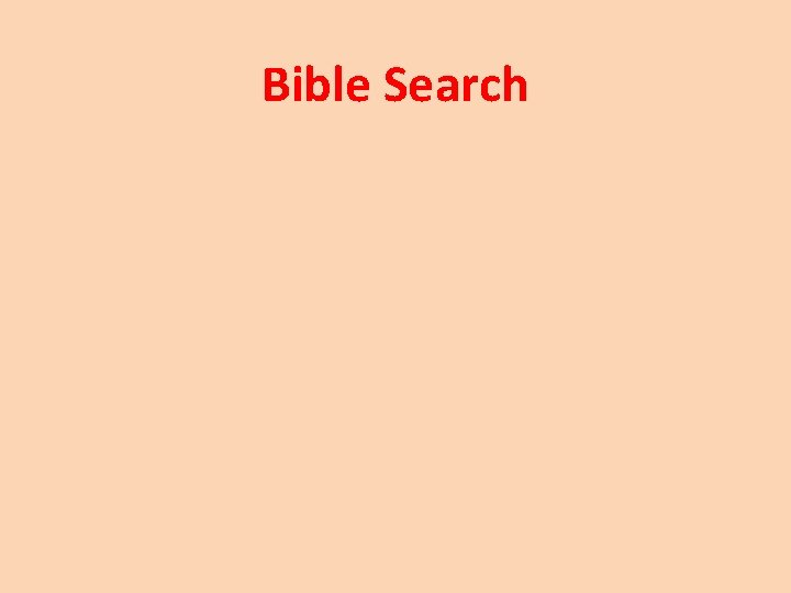 Bible Search 