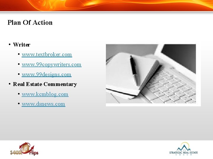 Plan Of Action • Writer • www. textbroker. com • www. 99 copywriters. com