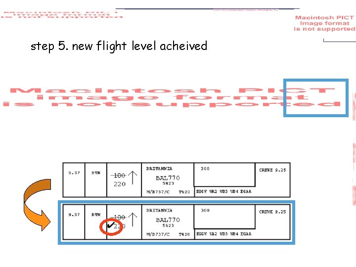 step 5. new flight level acheived 