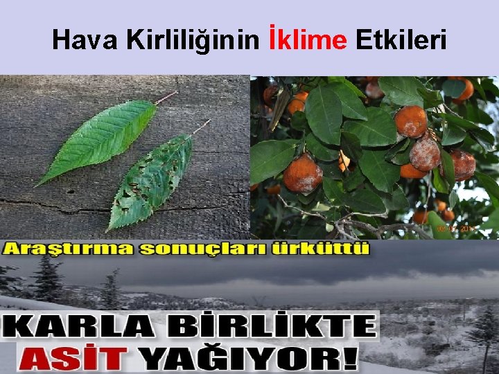 Hava Kirliliğinin İklime Etkileri 21 