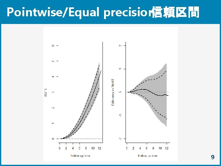 Pointwise/Equal precision信頼区間 9 