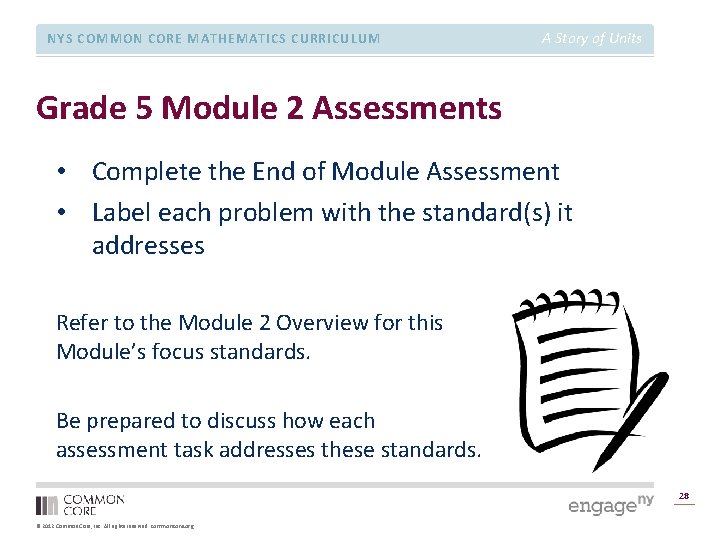 NYS COMMON CORE MATHEMATICS CURRICULUM A Story of Units Grade 5 Module 2 Assessments