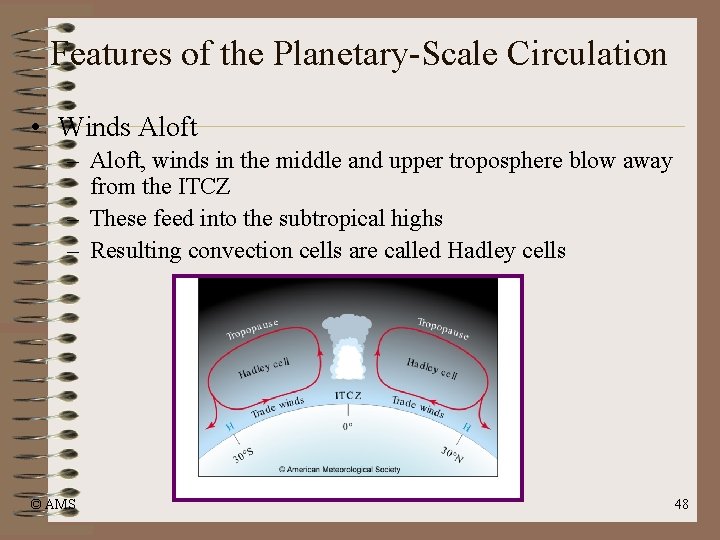 Features of the Planetary-Scale Circulation • Winds Aloft – Aloft, winds in the middle Features of the Planetary-Scale Circulation • Winds Aloft – Aloft, winds in the middle