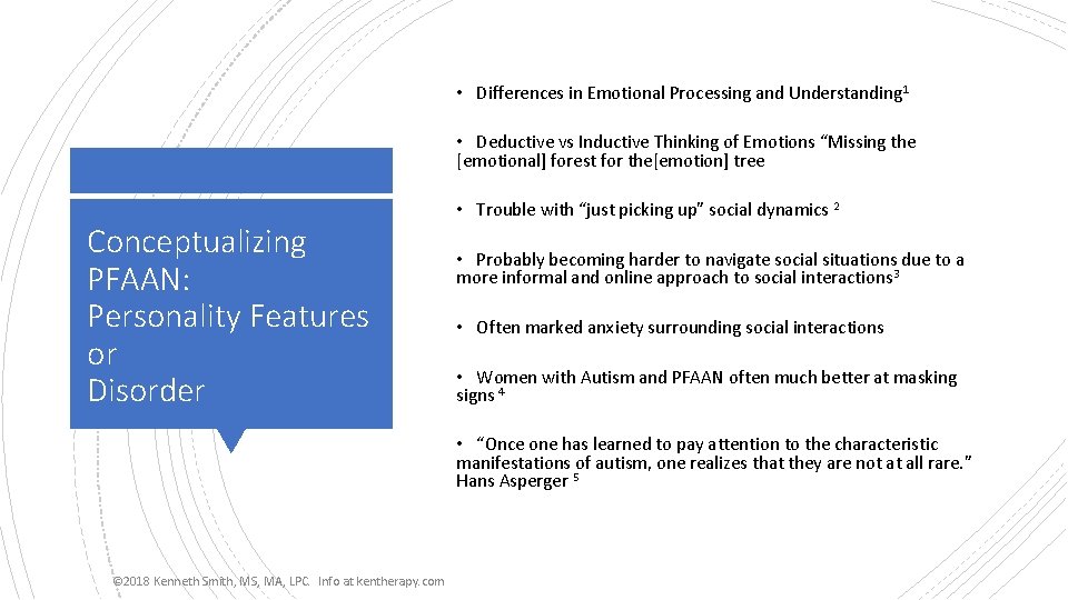  • Differences in Emotional Processing and Understanding 1 • Deductive vs Inductive Thinking