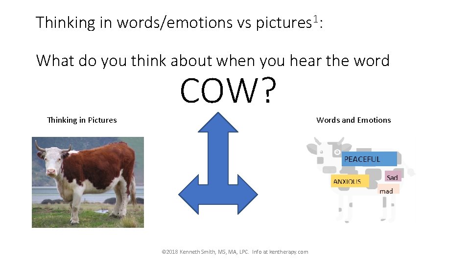 Thinking in words/emotions vs pictures 1: What do you think about when you hear