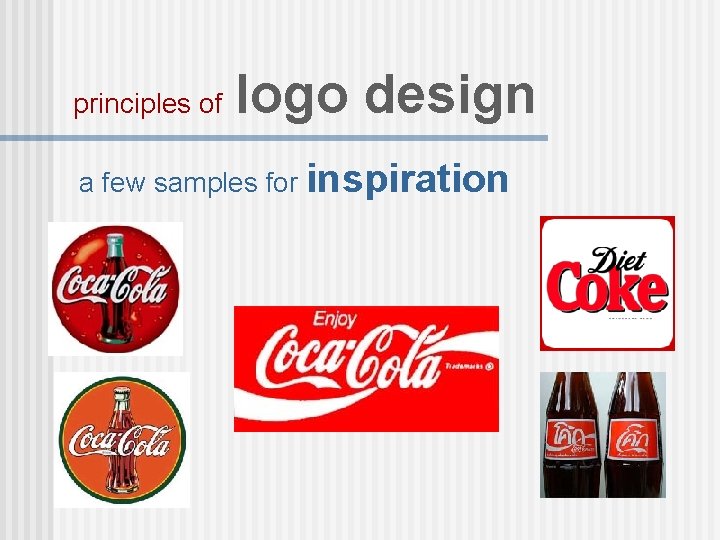 principles of logo design a few samples for inspiration 