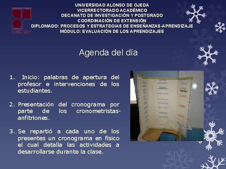 UNIVERSIDAD ALONSO DE OJEDA VICERRECTORADO ACADÉMICO DECANATO DE INVESTIGACIÓN Y POSTGRADO COORDINACIÓN DE EXTENSIÓN