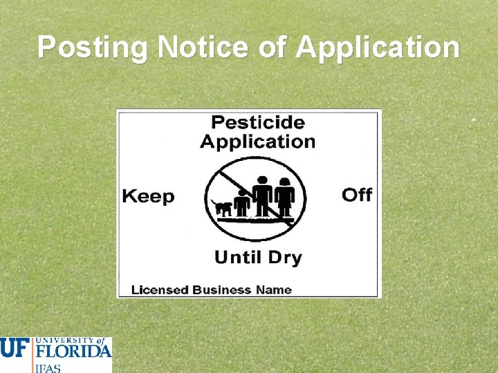 Posting Notice of Application 