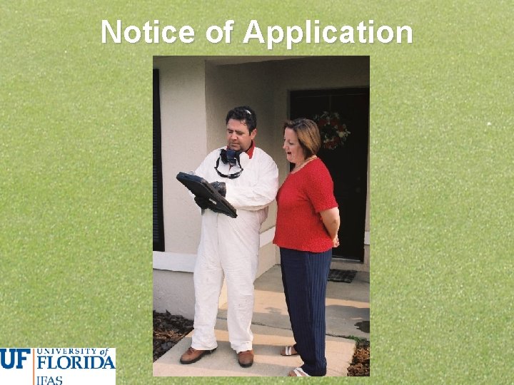 Notice of Application 