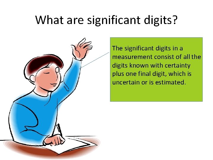 What are significant digits? The significant digits in a measurement consist of all the
