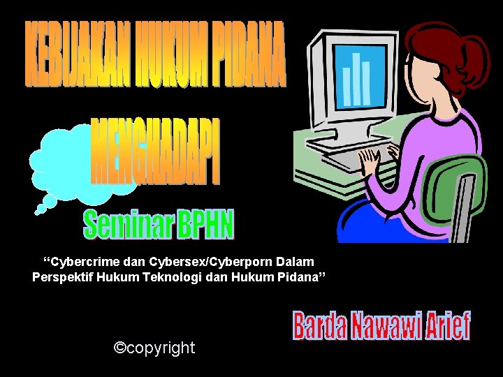 “Cybercrime dan Cybersex/Cyberporn Dalam Perspektif Hukum Teknologi dan Hukum Pidana” ©copyright 