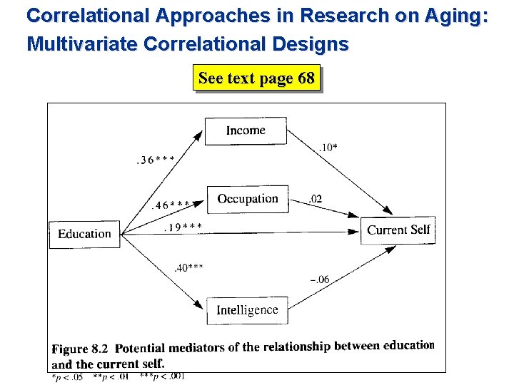 Correlational Approaches in Research on Aging: Multivariate Correlational Designs See text page 68 