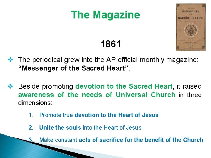 The Magazine 1861 v The periodical grew into the AP official monthly magazine: “Messenger The Magazine 1861 v The periodical grew into the AP official monthly magazine: “Messenger