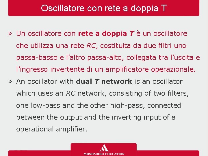 Oscillatore con rete a doppia T » Un oscillatore con rete a doppia T