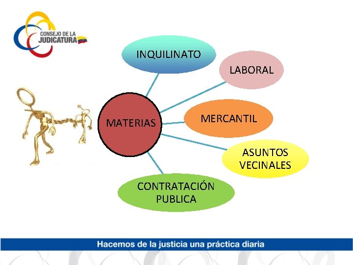 INQUILINATO LABORAL MATERIAS MERCANTIL ASUNTOS VECINALES CONTRATACIÓN PUBLICA 