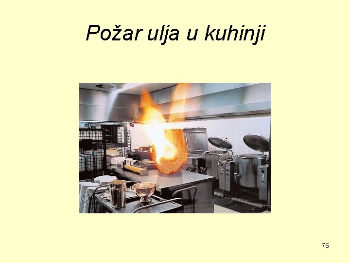 Požar ulja u kuhinji 76 