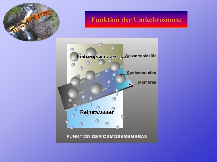 Funktion der Umkehrosmose 