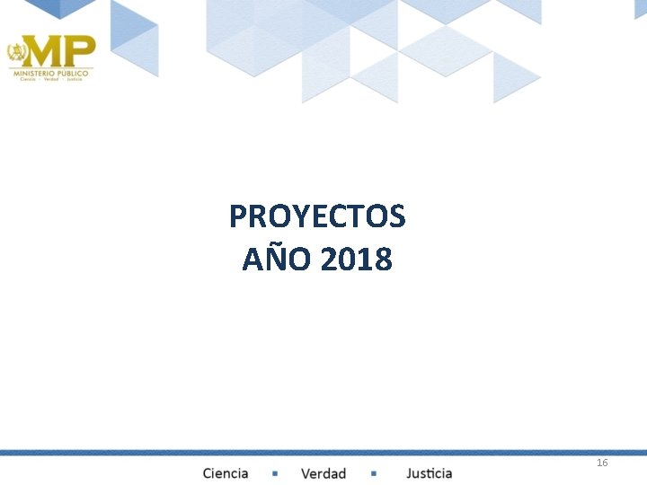 PROYECTOS AÑO 2018 16 