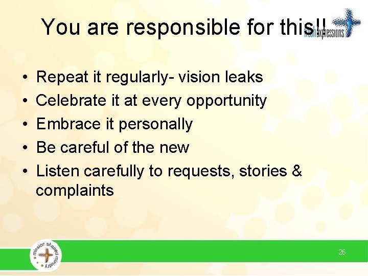 You are responsible for this!! • • • Repeat it regularly- vision leaks Celebrate