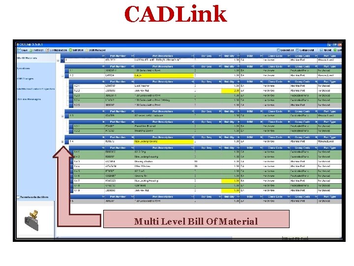 CADLink Multi Level Bill Of Material 