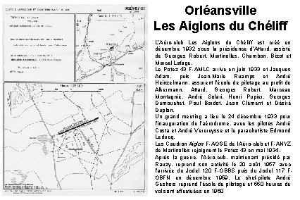 Orléansville Les Aiglons du Chéliff L’Aéro-club Les Aiglons du Chéliff est créé en décembre