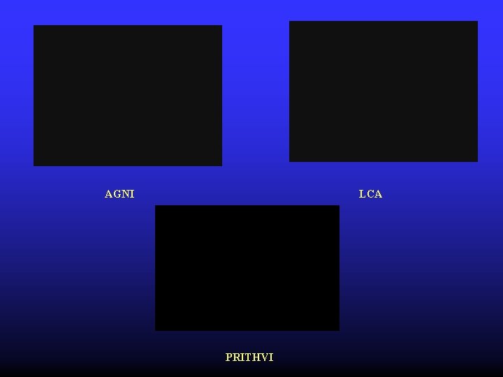 AGNI LCA PRITHVI AGNI LCA PRITHVI