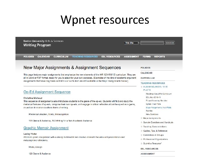 Wpnet resources 