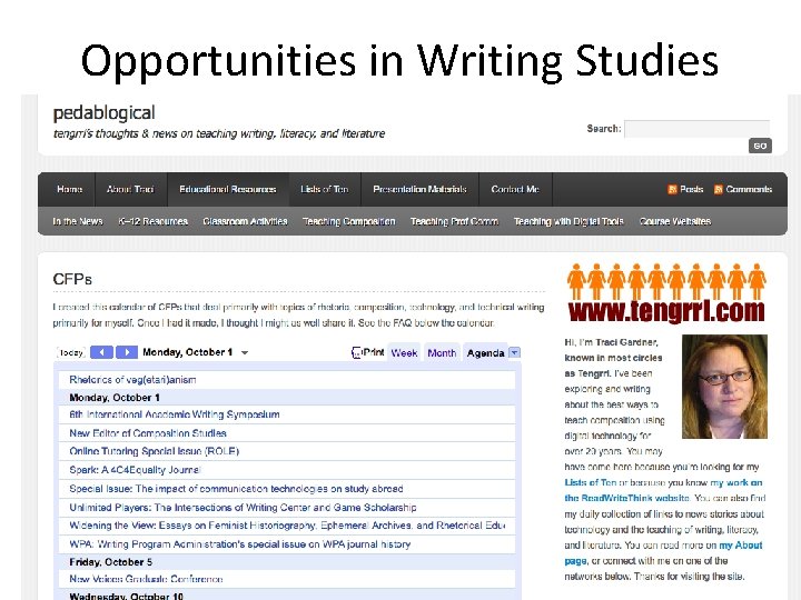 Opportunities in Writing Studies 