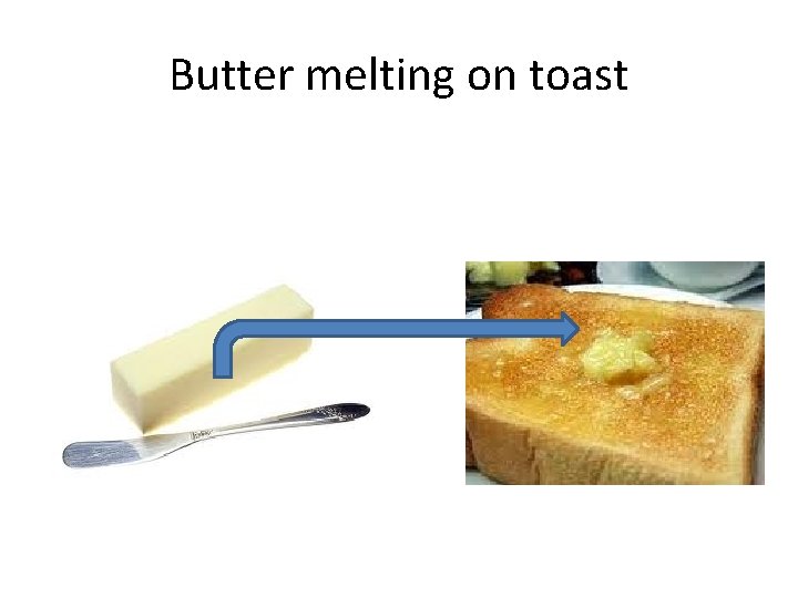 Butter melting on toast 