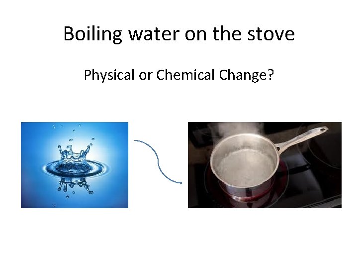 Boiling water on the stove Physical or Chemical Change? 