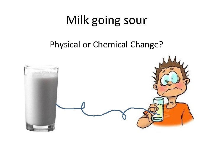 Milk going sour Physical or Chemical Change? 