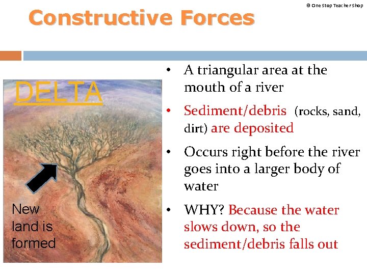 Constructive Forces DELTA © One Stop Teacher Shop • A triangular area at the