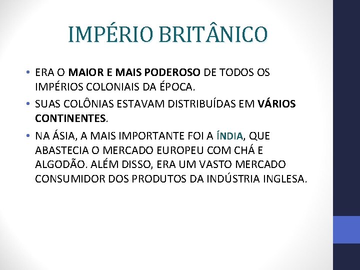 IMPÉRIO BRIT NICO • ERA O MAIOR E MAIS PODEROSO DE TODOS OS IMPÉRIOS