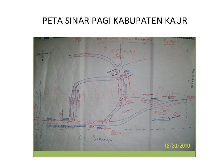 PETA SINAR PAGI KABUPATEN KAUR 