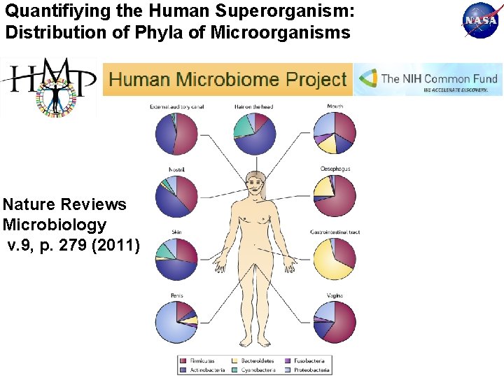 Quantifiying the Human Superorganism: Distribution of Phyla of Microorganisms Nature Reviews Microbiology v. 9,