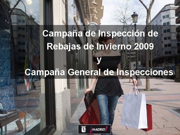 Campaña de Inspección de Rebajas de Invierno 2009 y Campaña General de Inspecciones 1