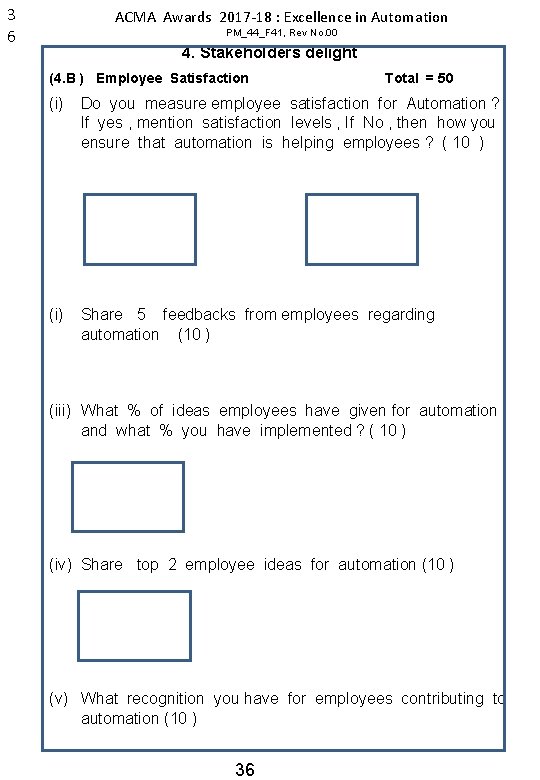 3 6 ACMA Awards 2017 -18 : Excellence in Automation PM_44_F 41, Rev No.