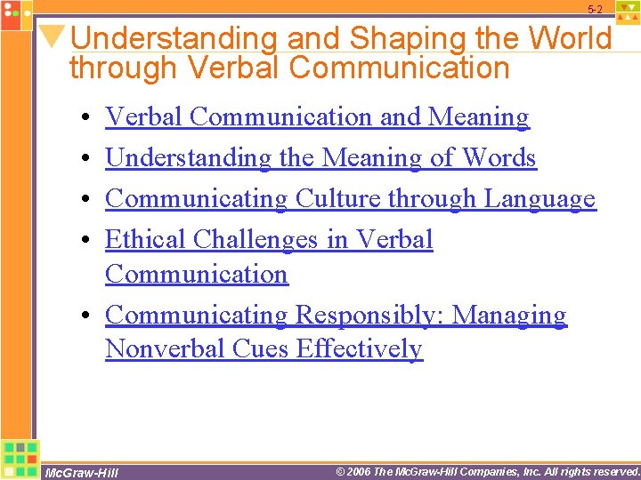 5 -2 Understanding and Shaping the World through Verbal Communication • • Verbal Communication 5 -2 Understanding and Shaping the World through Verbal Communication • • Verbal Communication