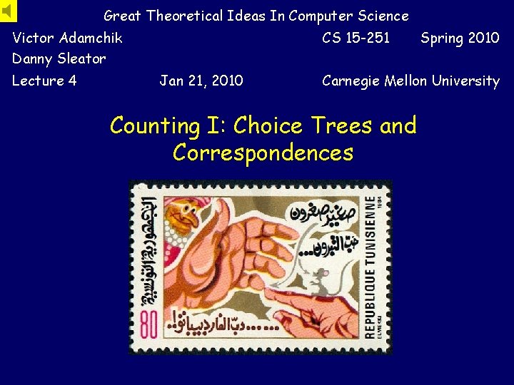 Great Theoretical Ideas In Computer Science Victor Adamchik Danny Sleator Lecture 4 CS 15 Great Theoretical Ideas In Computer Science Victor Adamchik Danny Sleator Lecture 4 CS 15
