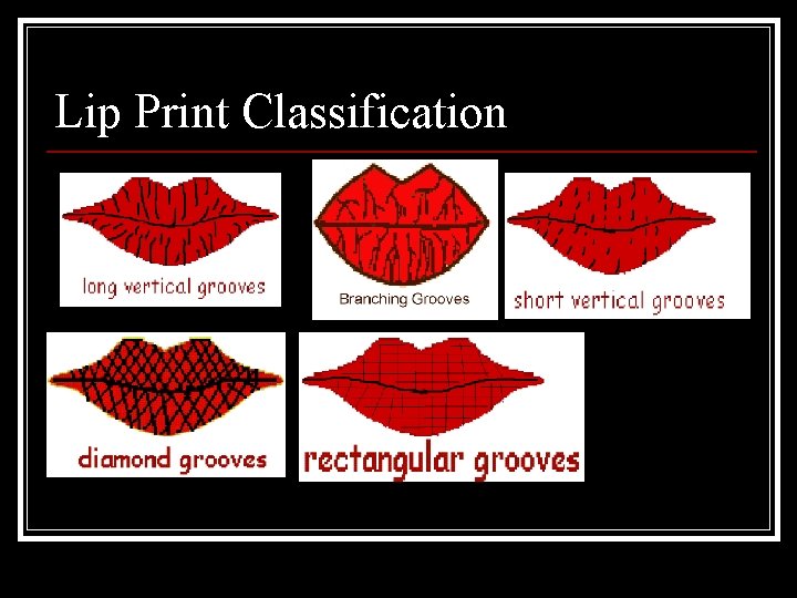 Lip Print Classification 