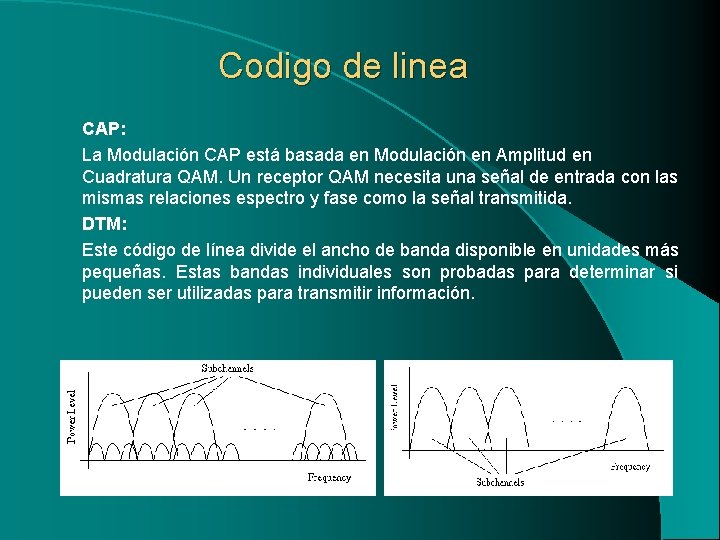 Codigo de linea CAP: La Modulación CAP está basada en Modulación en Amplitud en
