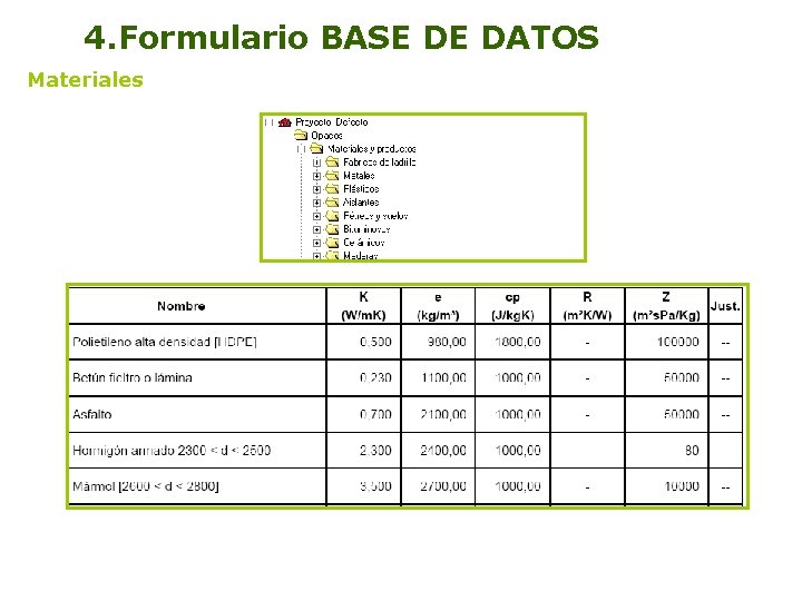 4. Formulario BASE DE DATOS Materiales 14 