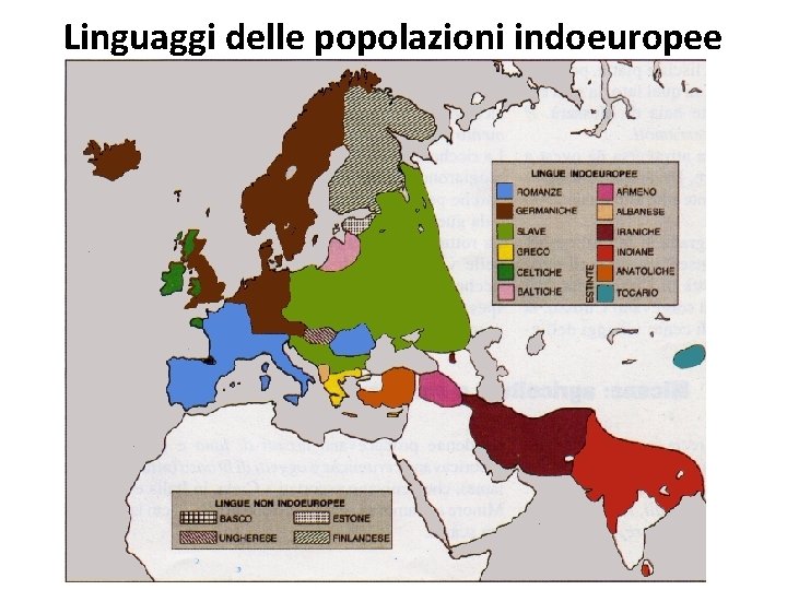 Linguaggi delle popolazioni indoeuropee 