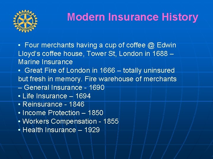 Modern Insurance History • Four merchants having a cup of coffee @ Edwin Lloyd’s