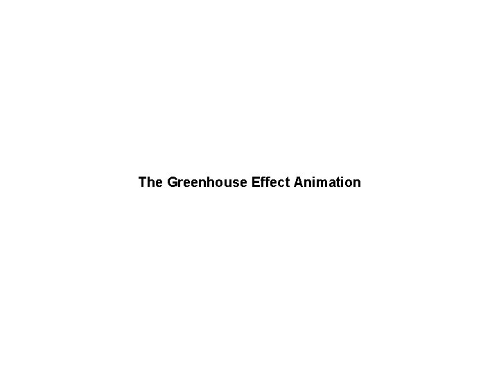 The Greenhouse Effect Animation 