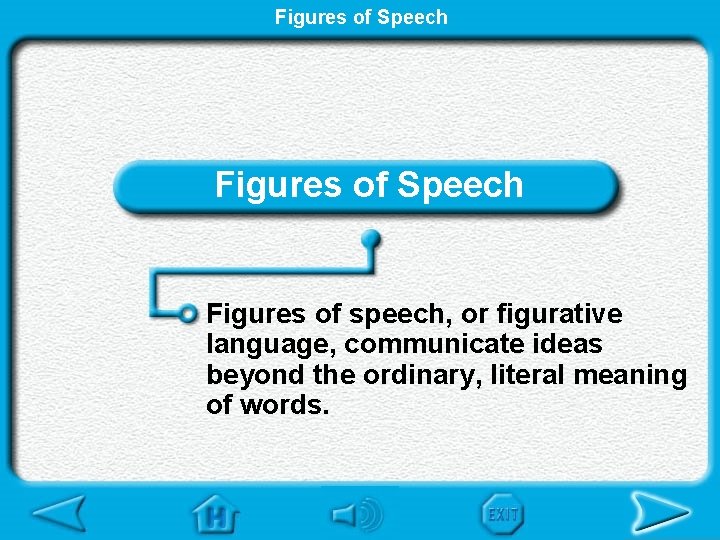 Figures of Speech Figures of speech, or figurative language, communicate ideas beyond the ordinary,