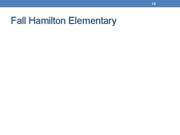 14 Fall Hamilton Elementary 